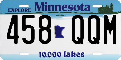 MN license plate 458QQM