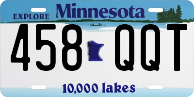 MN license plate 458QQT