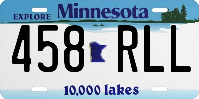 MN license plate 458RLL