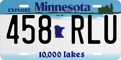 MN license plate 458RLU