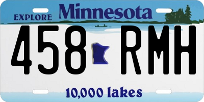 MN license plate 458RMH