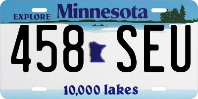 MN license plate 458SEU
