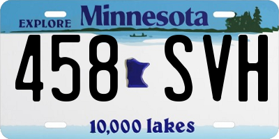 MN license plate 458SVH