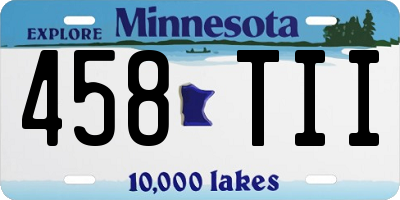 MN license plate 458TII