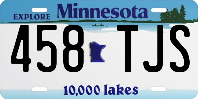 MN license plate 458TJS