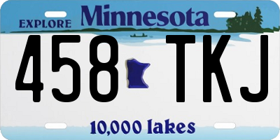 MN license plate 458TKJ