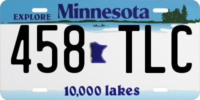 MN license plate 458TLC