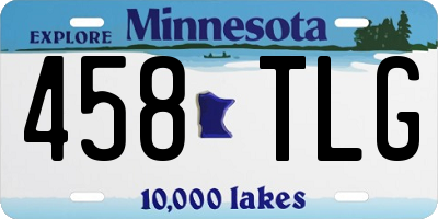 MN license plate 458TLG