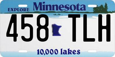 MN license plate 458TLH