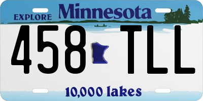 MN license plate 458TLL