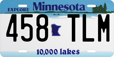 MN license plate 458TLM