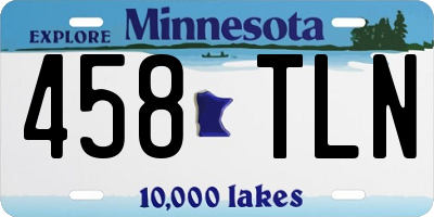 MN license plate 458TLN