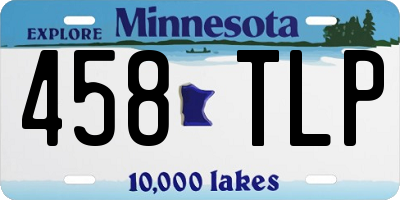 MN license plate 458TLP