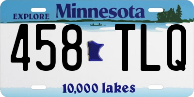 MN license plate 458TLQ