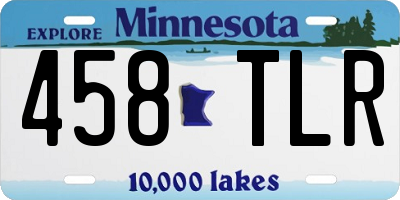 MN license plate 458TLR