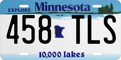 MN license plate 458TLS
