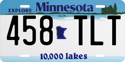MN license plate 458TLT