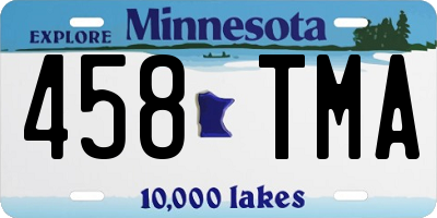 MN license plate 458TMA