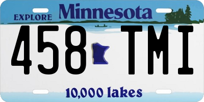 MN license plate 458TMI