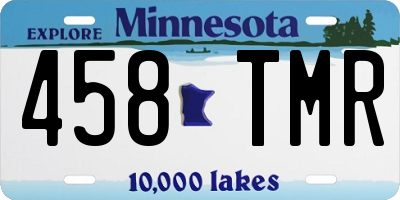 MN license plate 458TMR