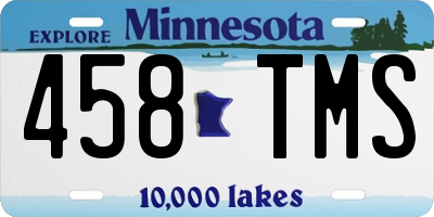 MN license plate 458TMS