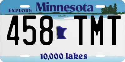 MN license plate 458TMT