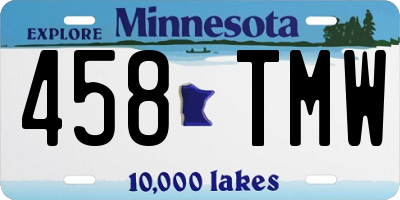 MN license plate 458TMW