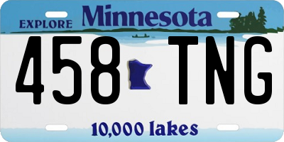 MN license plate 458TNG