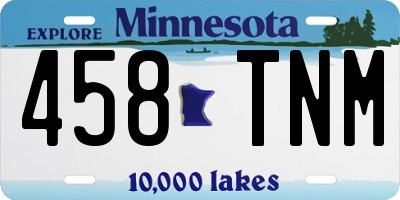 MN license plate 458TNM