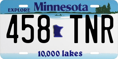 MN license plate 458TNR