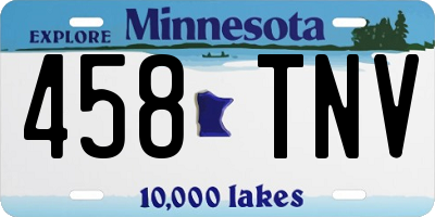 MN license plate 458TNV