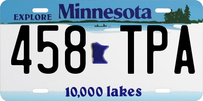 MN license plate 458TPA