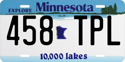 MN license plate 458TPL