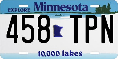 MN license plate 458TPN