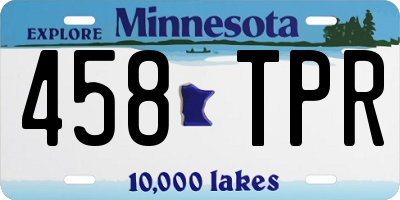 MN license plate 458TPR