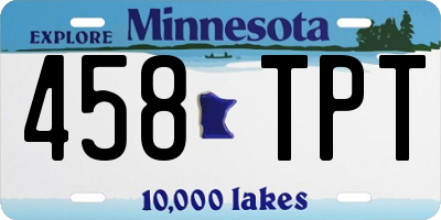 MN license plate 458TPT