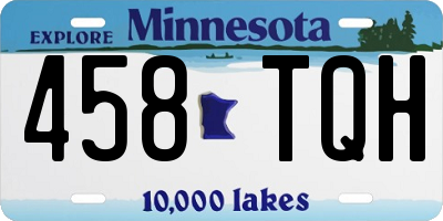 MN license plate 458TQH