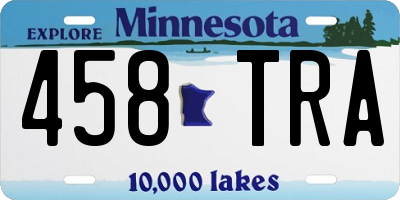 MN license plate 458TRA