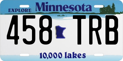 MN license plate 458TRB