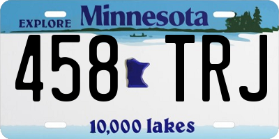 MN license plate 458TRJ