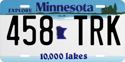 MN license plate 458TRK