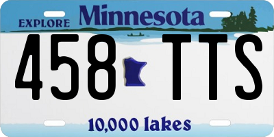 MN license plate 458TTS