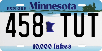 MN license plate 458TUT