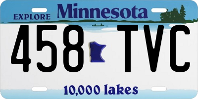 MN license plate 458TVC