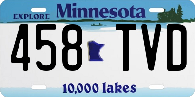 MN license plate 458TVD