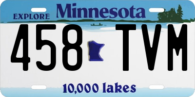 MN license plate 458TVM