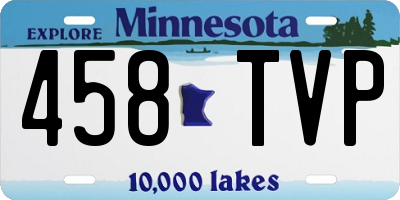MN license plate 458TVP