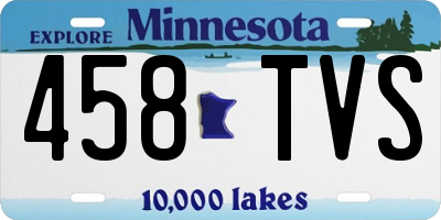 MN license plate 458TVS