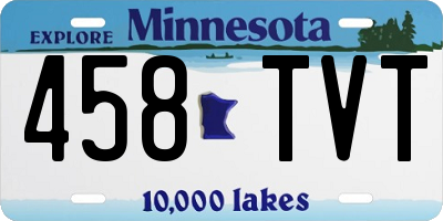 MN license plate 458TVT