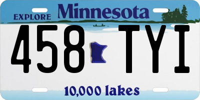 MN license plate 458TYI